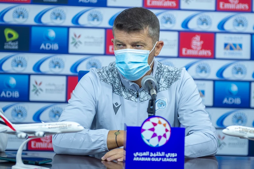 Daniel Isaila of Baniyas has been named the Arabian Gulf League’s (AGL) Coach of the Month for March. (Courtesy baniyasclub.ae)