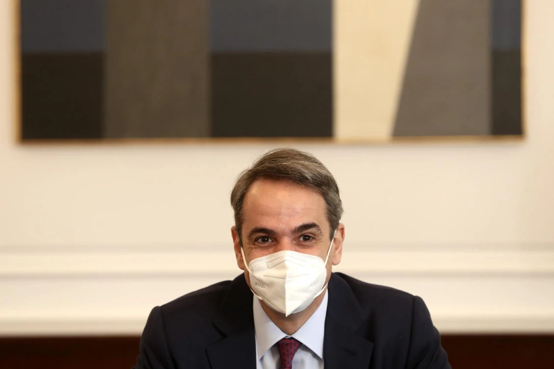 Greek Prime Minister Kyriakos Mitsotakis. (AP)