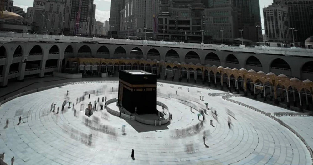 The closest photo Faisal Al-Thaqafi has taken was from the roof of the Holy Kaaba and described the experience as “full of spirituality.” (Supplied)