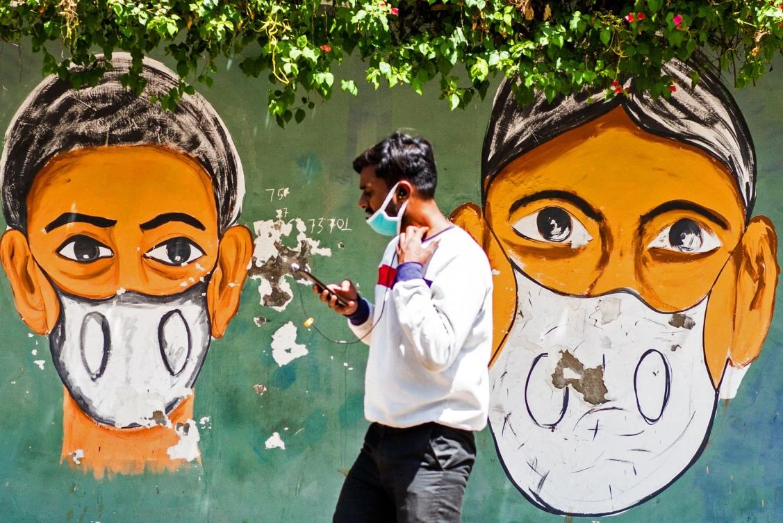 India’s daily coronavirus infections was the biggest single-day rise since September 20 last year and the most deaths since October 21. (AFP)