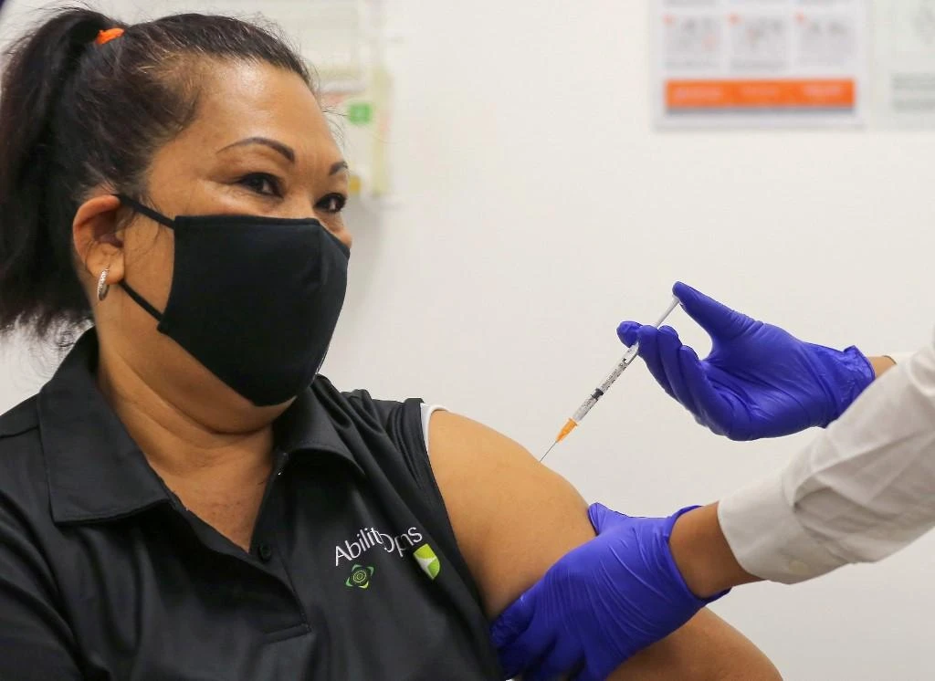 Australia launched mass coronavirus vaccinations for its 25 million people in February. (AFP)