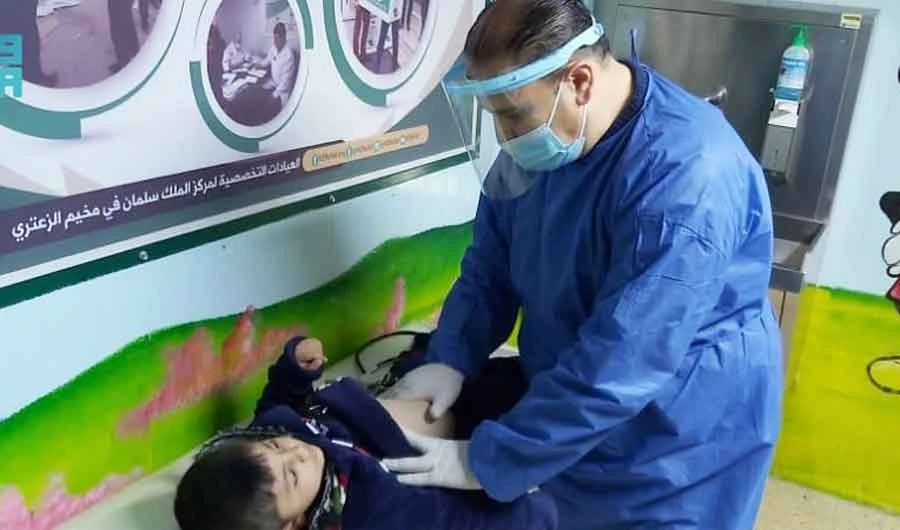 KSrelief’s mobile nutritional medical clinics provided treatment services to beneficiaries. (SPA)