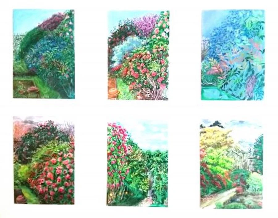 One of the submissions include a series of paintings made during lockdown in the UK. Supplied
