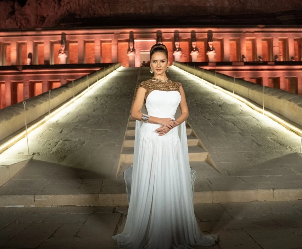 The event featured actor Nelly Karim, among others, all dressed in outfits that paid homage to ancient Egypt. (Instagram)