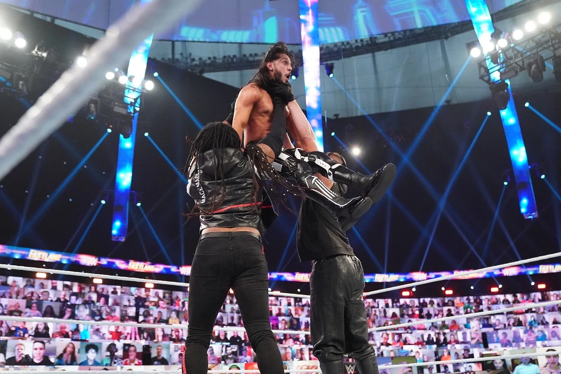 Mustafa Ali says that in the absence of live audiences, the WWE ThunderDome has been a game-changer. (WWE)