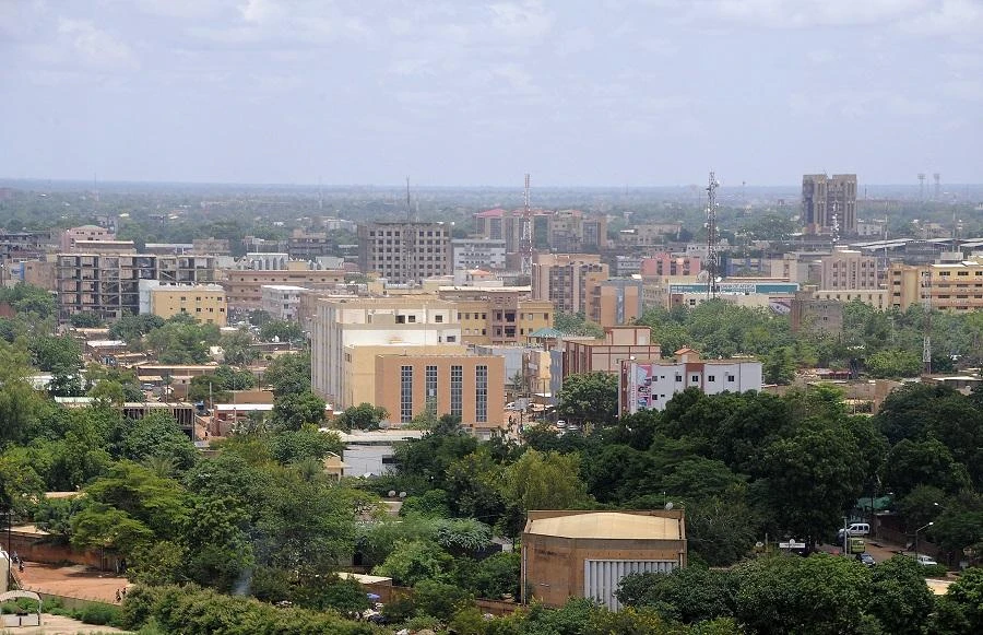 An aerial view taken on July 26, 2014 shows the city of Ouagadougou, Burkina Faso. (File/AFP)