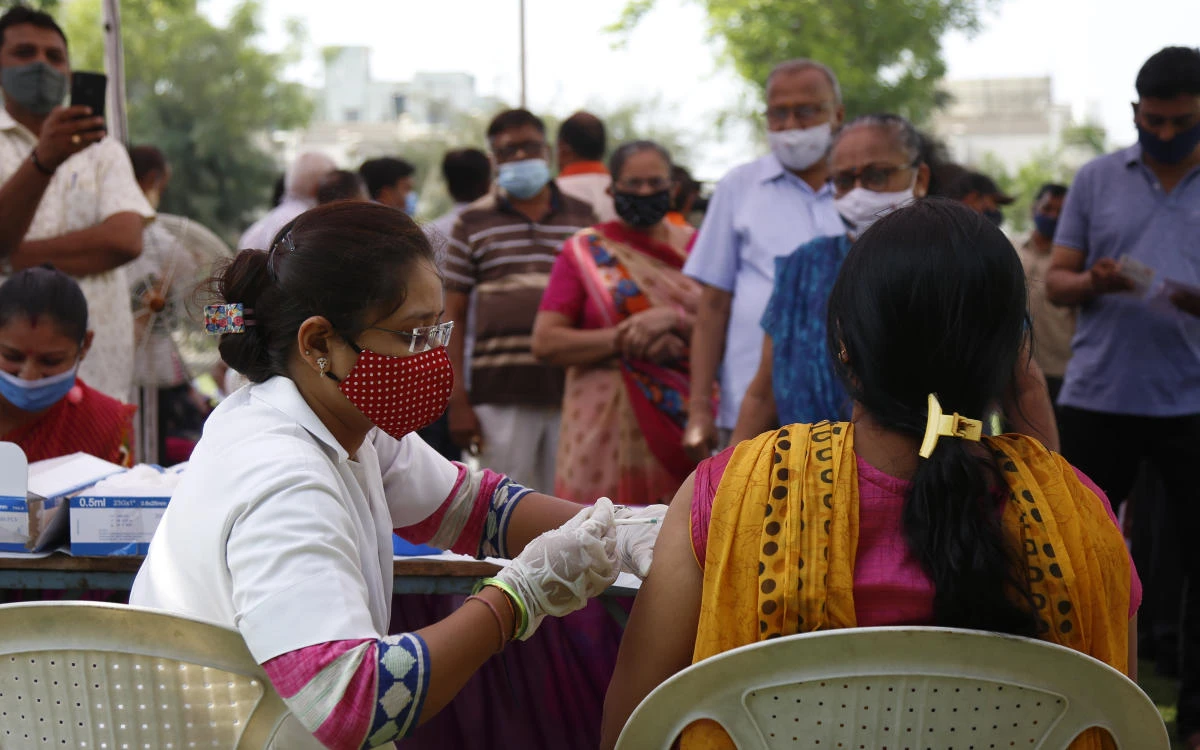 India has so far administered 85 million doses, more than 90 percent of those the AstraZeneca shot made by the Serum Institute of India. (AP)