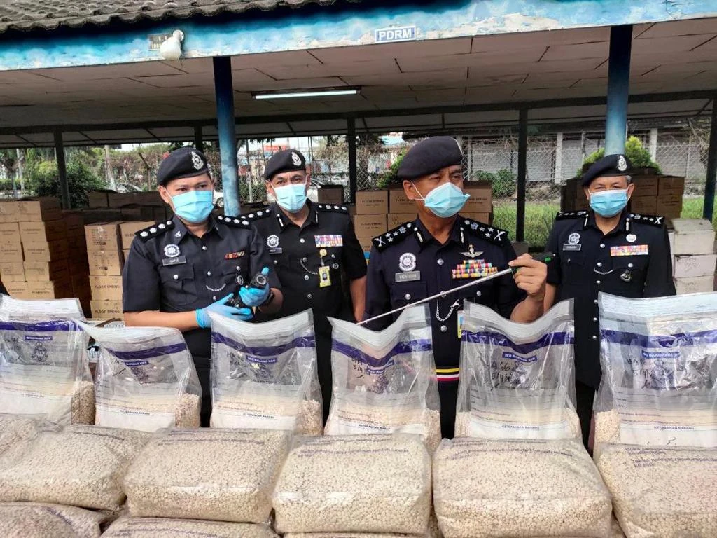 Local media reports said this was the second one drug bust involving captagon pills in Malaysia. (Supplied)
