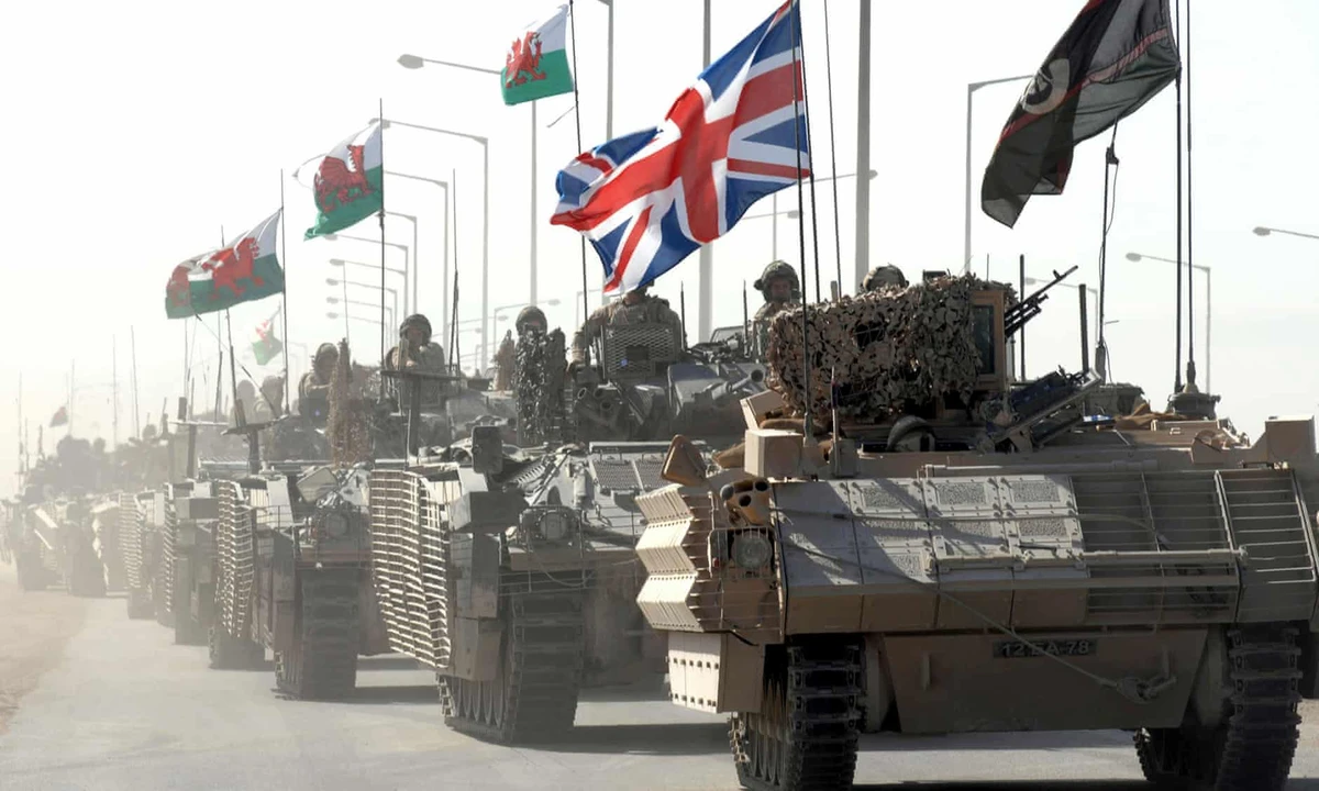 A convoy of British armoured vehicles in Basra, Iraq, September 2007. (Reuters)