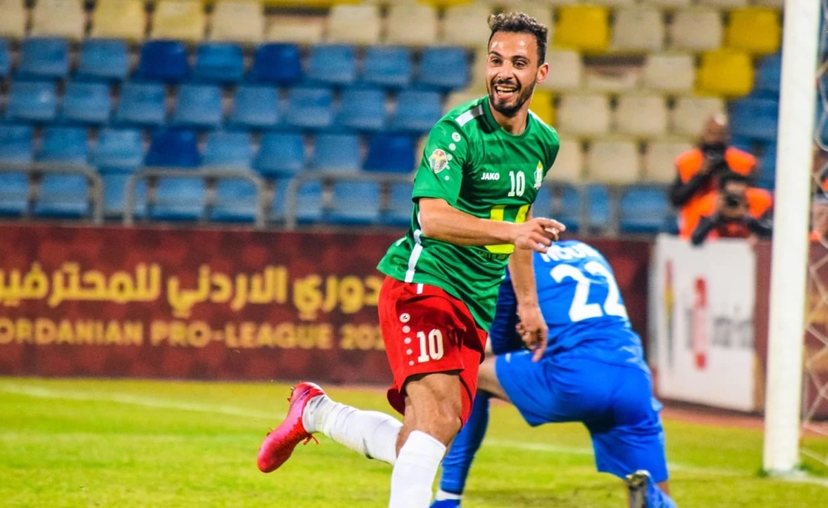Saleh Rateb’s second half strike ensured Al Wehdat SC defeated Al Jazeera 1-0 to win their 17th Jordanian Pro League title, Amman, January 5, 2021. (AFC)