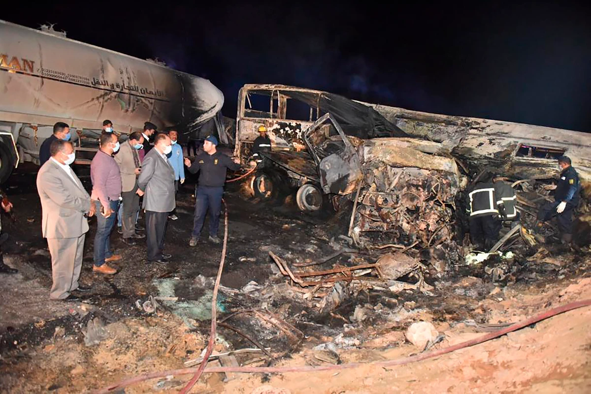 Twenty killed in road accident in Egypt