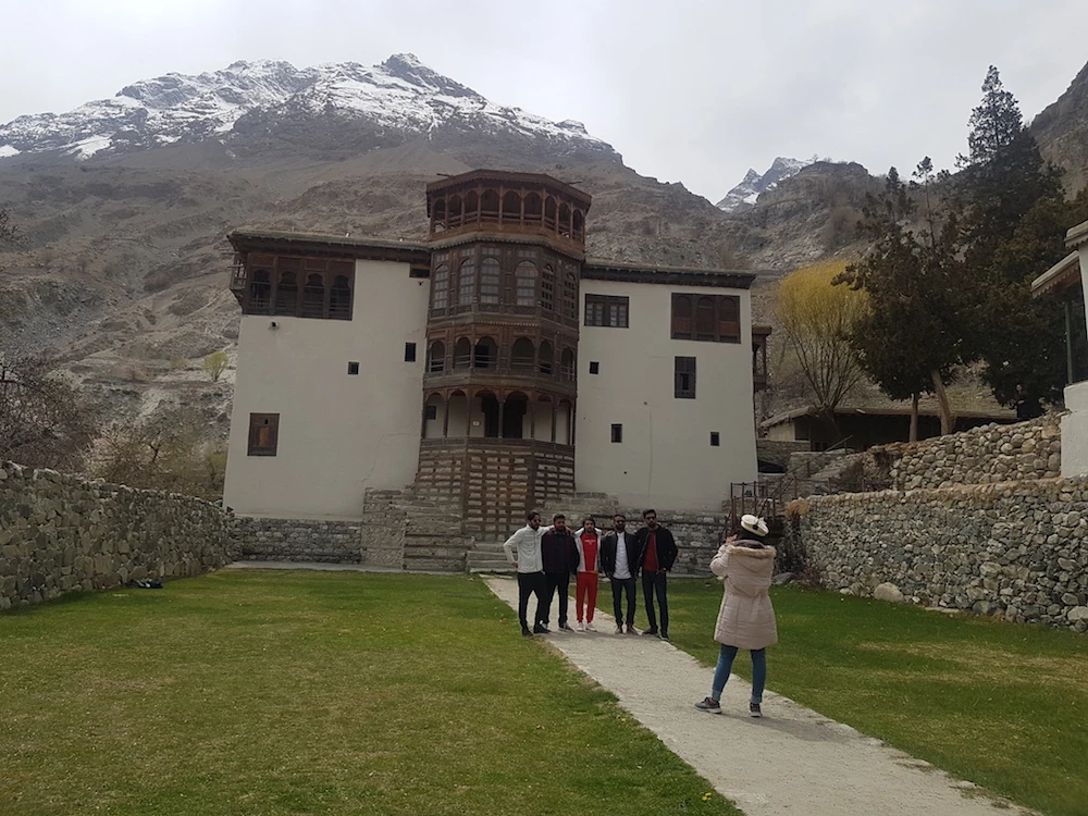 Tourists at Khaplu View Point in Gilgit-Baltistan’s Ghanche district, Pakistan. (AN Photo)