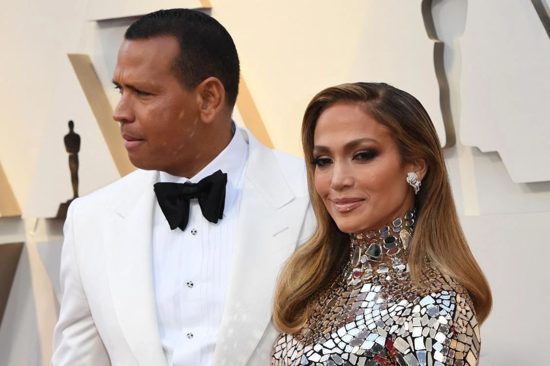 US singer and actress Jennifer Lopez and former baseball player Alex Rodriguez arrive for the 91st Annual Academy Awards in Hollywood, California, February 24, 2019. (AFP)