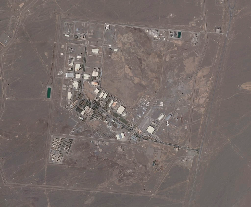 This satellite photo provided from Planet Labs Inc. shows Iran's Natanz nuclear facility on Wednesday, April 14, 2021. (AP)