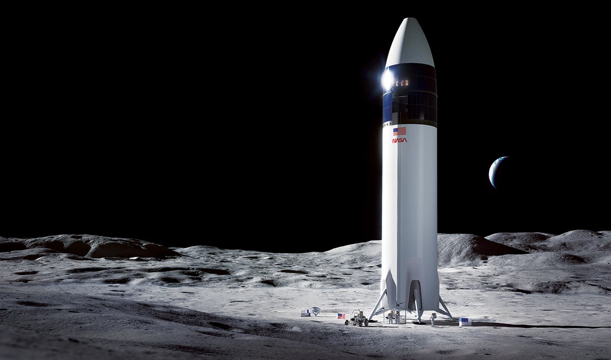SpaceX’s Starship includes a spacious cabin and two airlocks for astronaut moon walks and its architecture is intended to evolve to a reusable launch. (AFP/File)