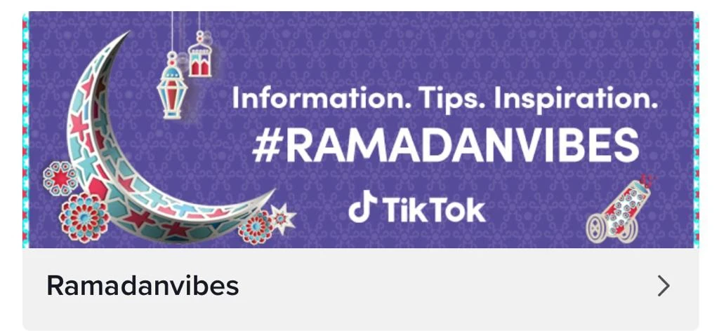 TikTok’s #RamadanVibes includes challenges & shows through the holy month