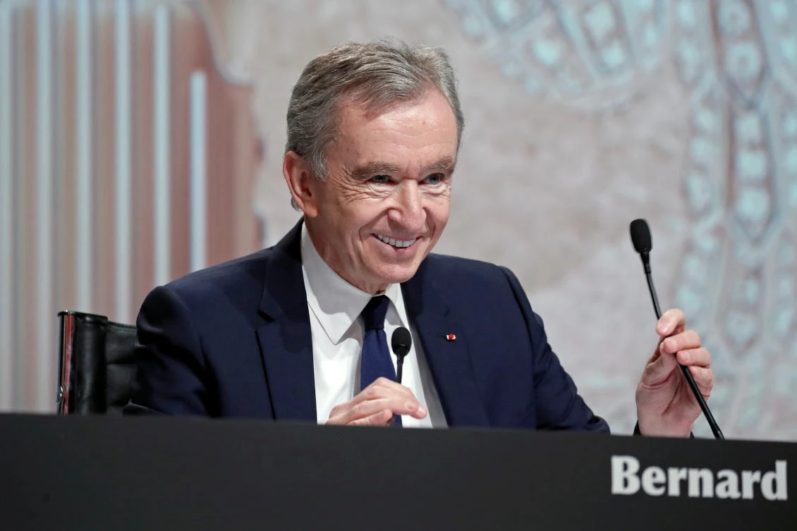 Bernard Arnault, CEO of LVMH Moet Hennessy Louis Vuitton, attends the company's shareholders meeting in Paris. (Reuters)