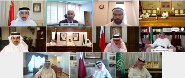 US envoy to Iran Robert Malley met with officials from Gulf countries before heading to Vienna. (Twitter/@USEnvoyIran)