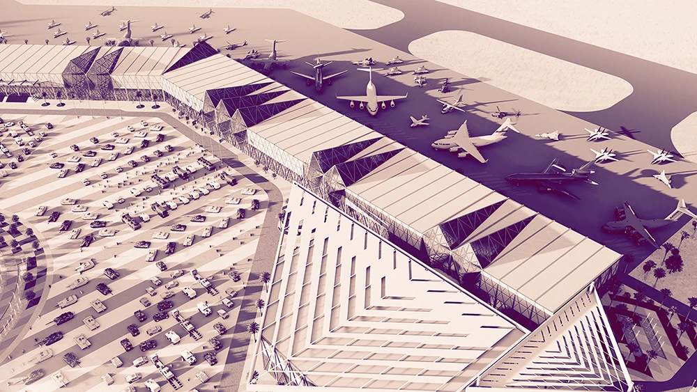 Construction progresses at World Defense Show site in Riyadh