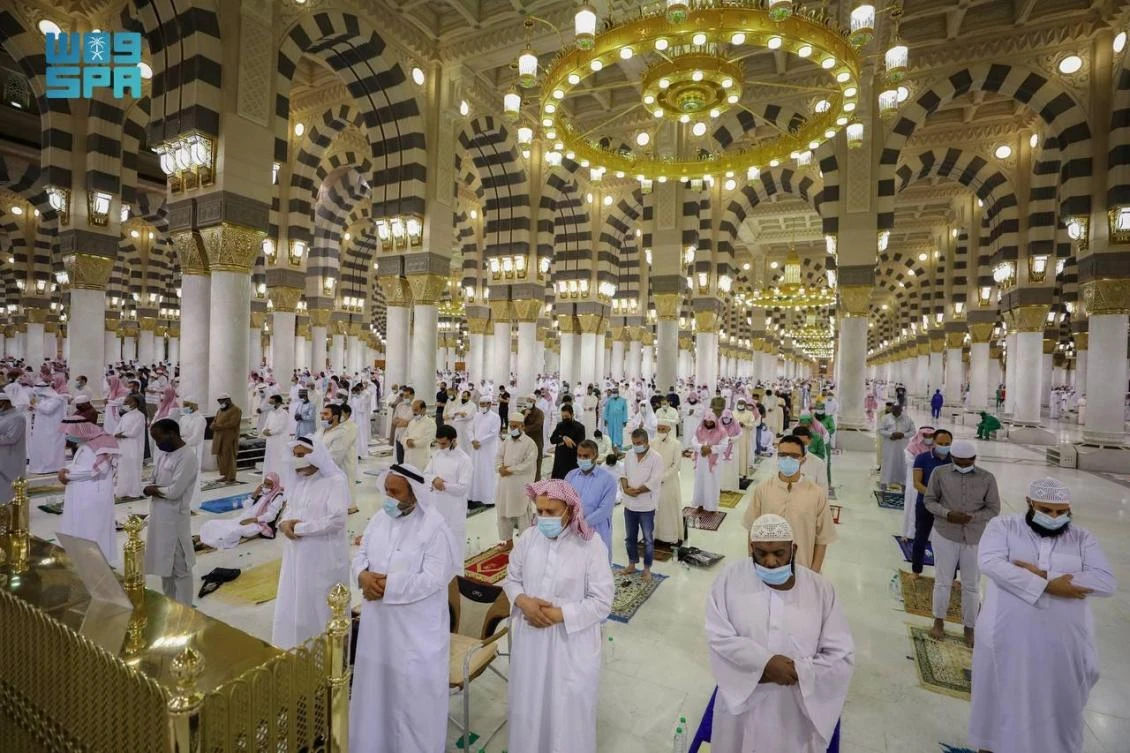 The Prophet’s Mosque in Madinah is ready to receive worshippers during the last 10 days of Ramadan. (SPA)