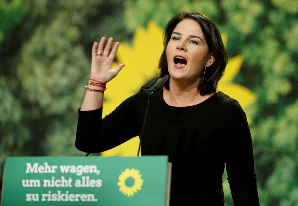 Leader of Germany’s Green Party Annalena Baerbock, Bielefeld, Germany, November 16, 2019. (Reuters)
