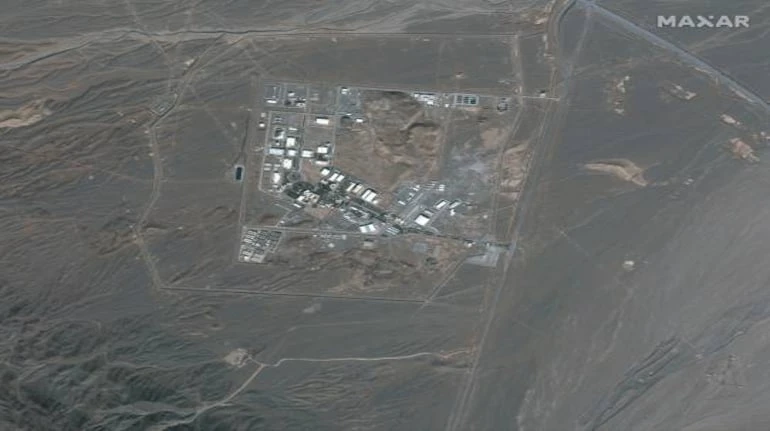 A satellite image shows the Natanz Nuclear Facility in Isfahan, Iran, October 21, 2020. (Maxar/Reuters)