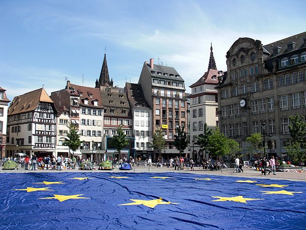 Strasbourg, France, during Europe Day in 2009. (Wikimedia Commons)