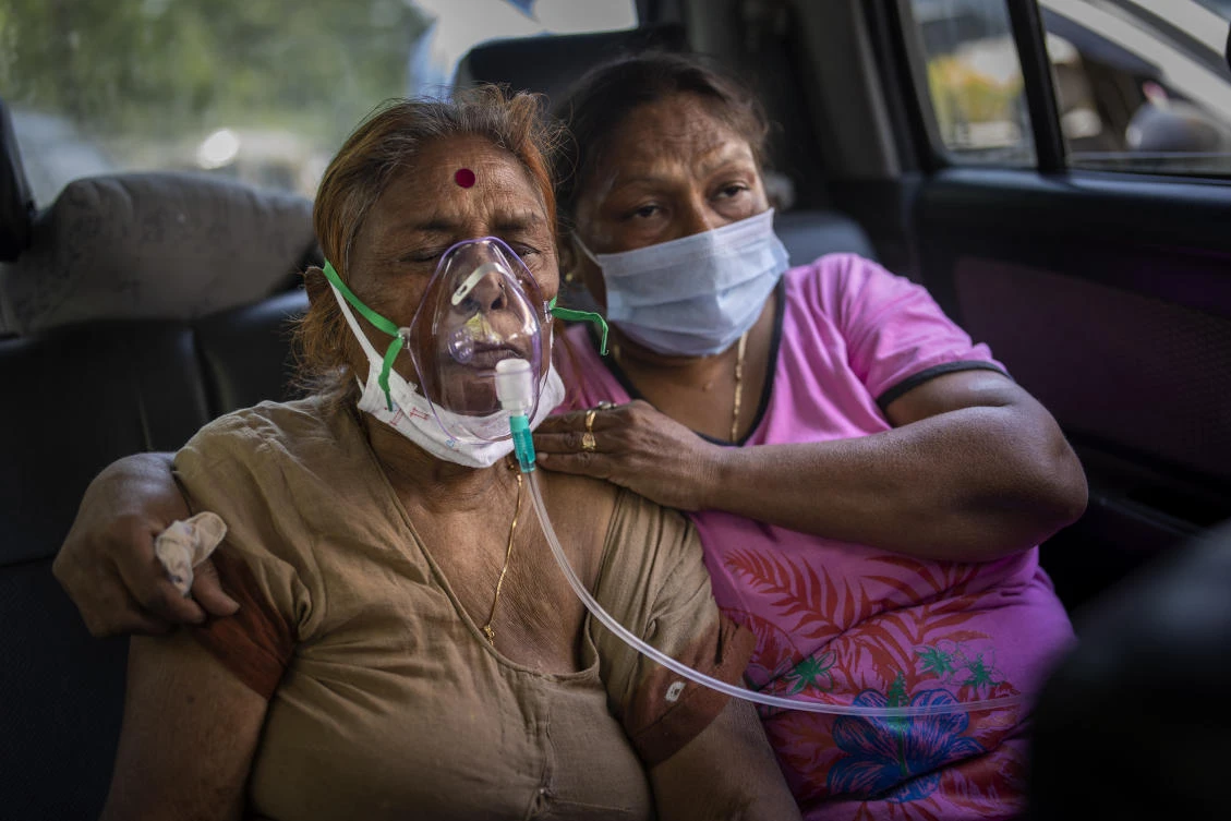 Indian authorities lowered their guard in the early part of the year after infections fell below 10,000 per day, lifting restrictions on most activity. (AP)