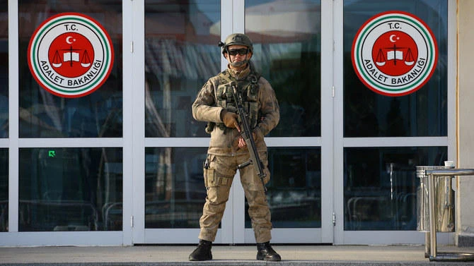 A Turkish soldier stands guard outside the Silivri Prison and Courthouse complex near Istanbul, Turkey. (File/Reuters)