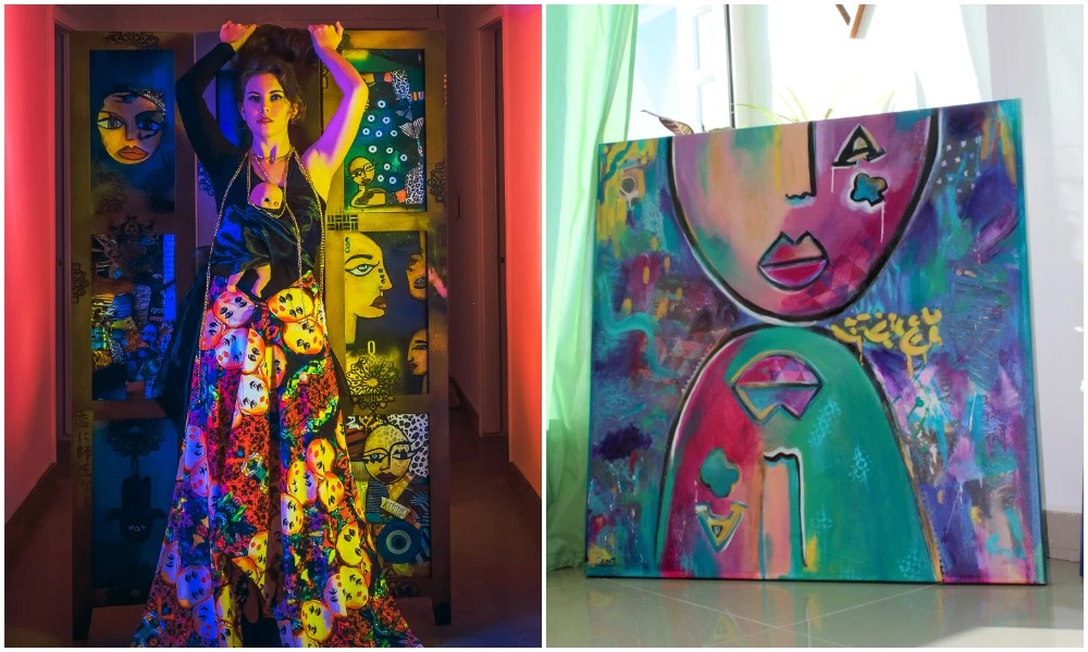 Samar Allarakia is a Saudi artist and designer who creates wearable pieces of art. (Supplied)
