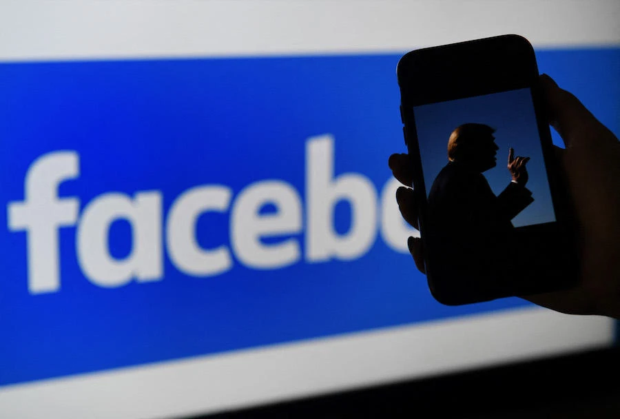 Facebook's independent oversight board was set for a momentous decision on the platform's ban of former US president Donald Trump. (File/AFP)