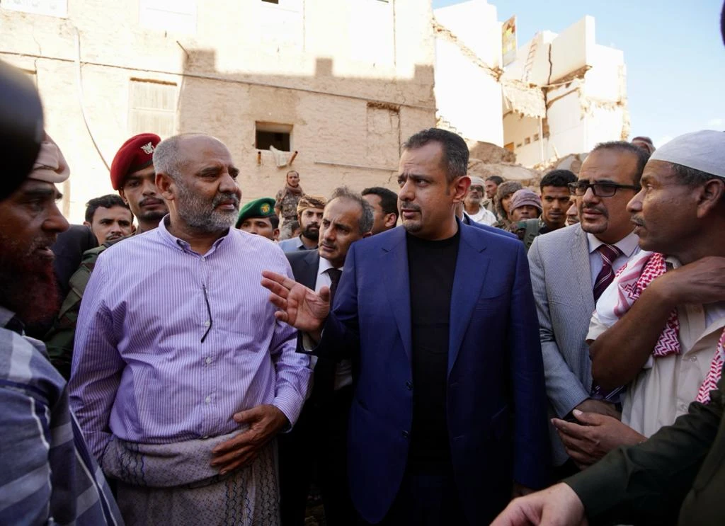 The prime minister visited the district on Wednesday to inspect the damage caused by the flooding and listened to a number of affected citizens who spoke about the material damages it caused. (SABA)