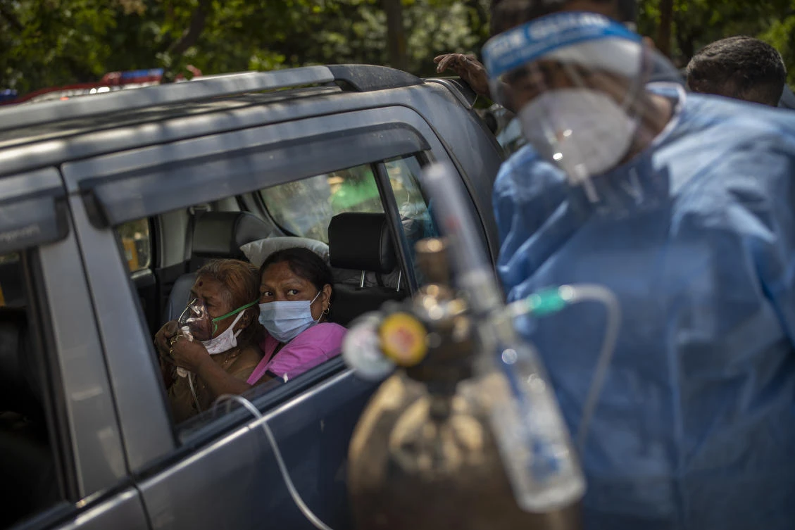 India’s coronavirus tally has risen to more than 21.4 million since the pandemic began with faint hopes of the curve going down quickly. (AP)