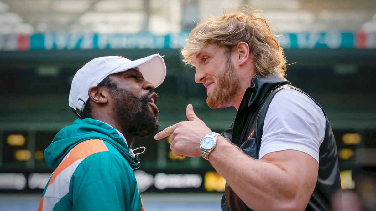Brawl as Mayweather faces off with YouTube star Paul