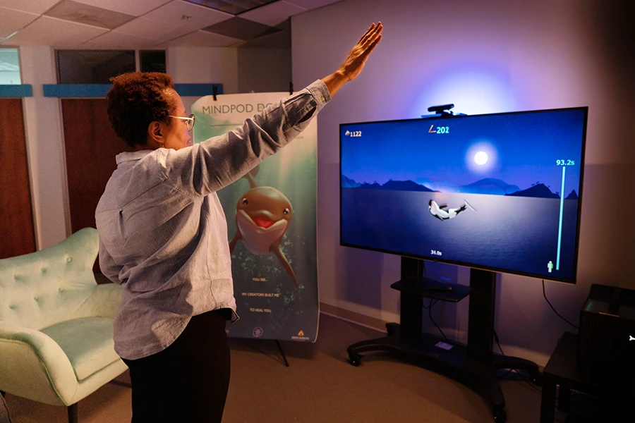 MindMaze develops digital neurotherapeutics to help repair damage caused by strokes, multiple sclerosis, Parkinson’s, and other neurological conditions. (Supplied)