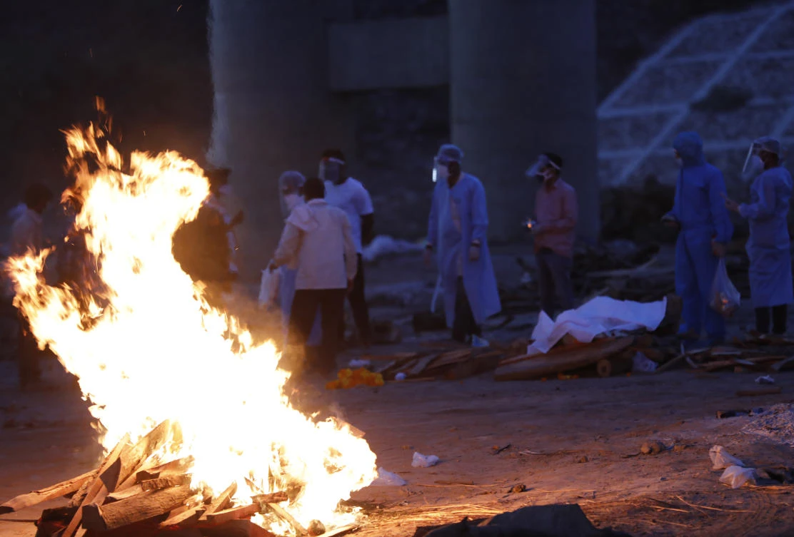 India’s overall coronavirus death toll now stands at 242,362. (AP)