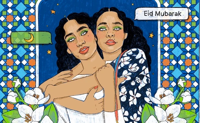 Arab artist Nourie Flayan collaborates with luxury label Carolina Herrera on Eid illustrations