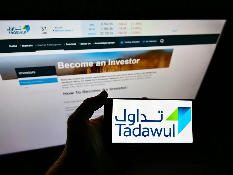 The main Saudi stock market index, TASI, rose 8.3 percent (763 points) during the month March. (Shutterstock)