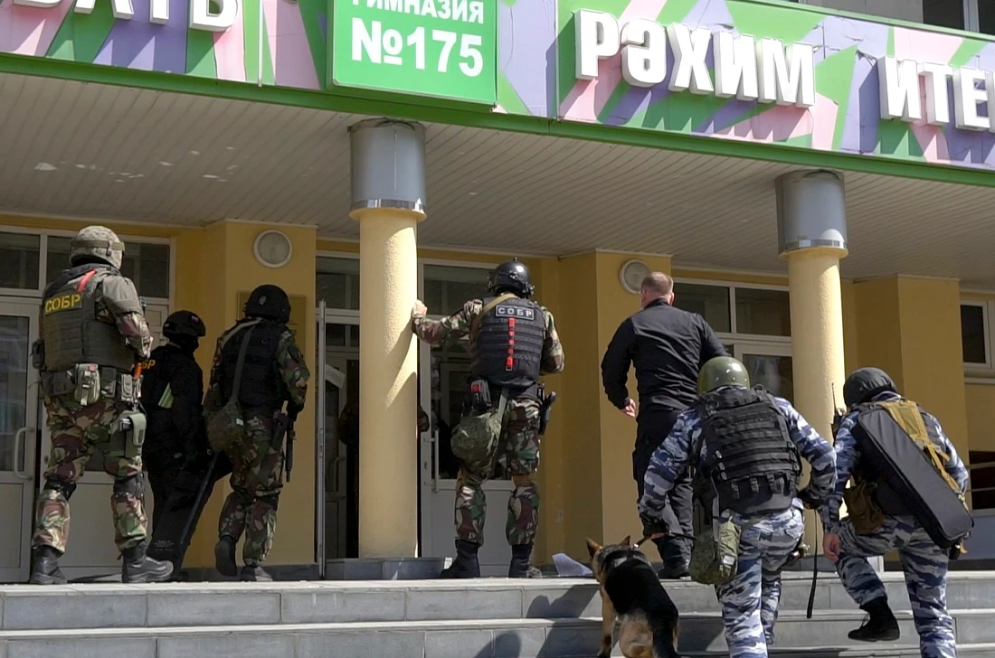 RIA Novosti news agency reported that a teenager was detained. (AP)
