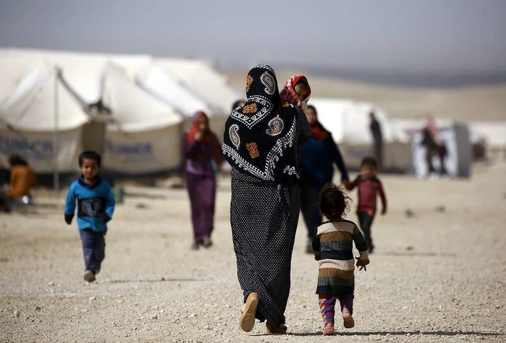 Refugees in al-Hol camp, Syria, 13 March, 2017. (AFP)