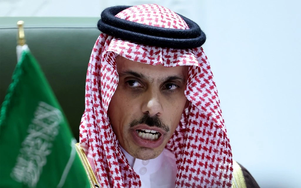 “East Jerusalem is a Palestinian land that we do not accept to harm it,” Saudi Arabia’s foreign minister Prince Faisal bin Farhan said. (AFP)