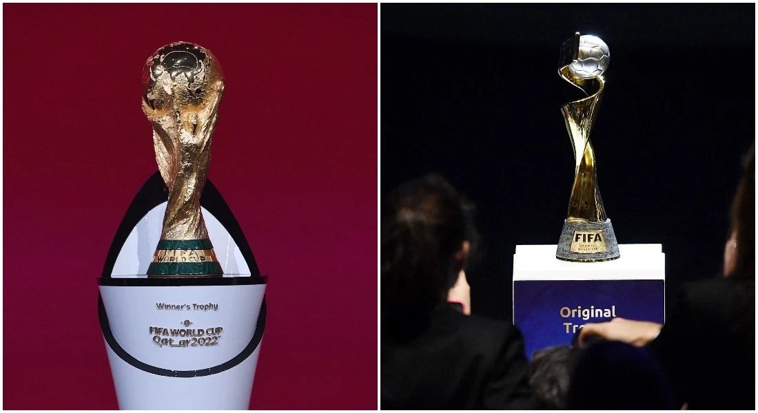 The four-year build up to these trophies being lifted could be halved - but will their significance suffer? (AFP/File)