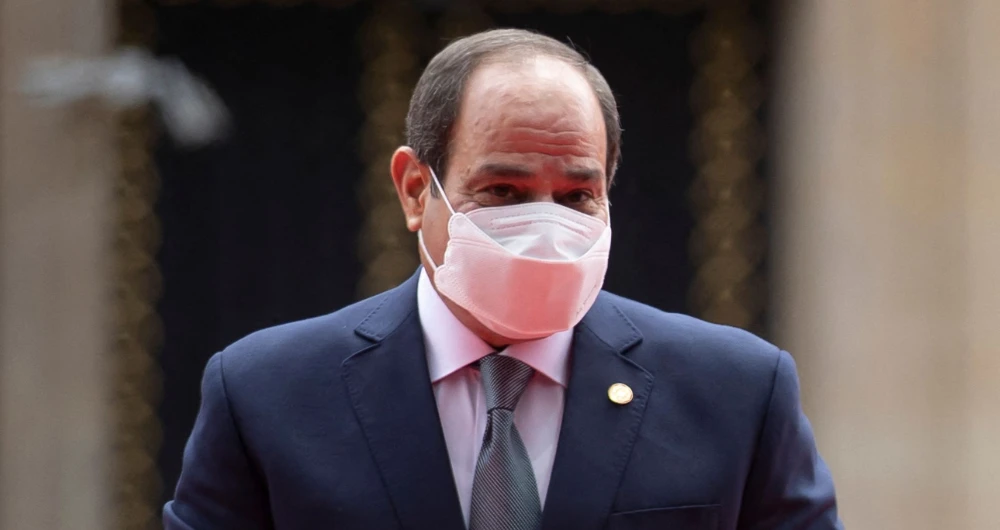 El-Sisi announced the allocation of $500 million toward Gaza’s rebuilding efforts following Israeli airstrikes. (AFP)