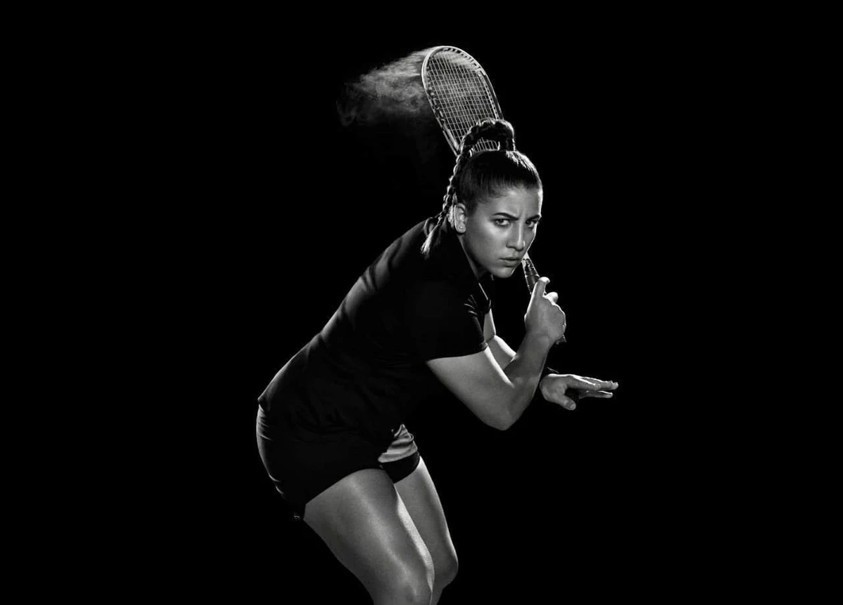 Kanzy El-Dafrawy earned the nickname of "The Flying Daf" for her athletic leaps on the court. (The Flying DAF)