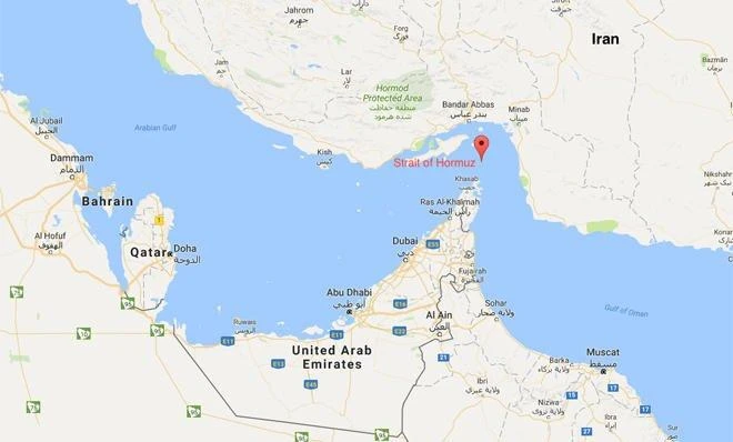 About 40 percent of the world's oil flows through the Strait of Hormuz.