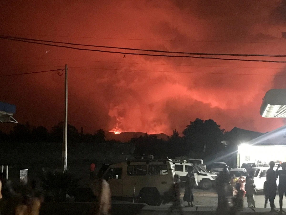 Volcano in eastern Congo erupts, triggering panic in Goma