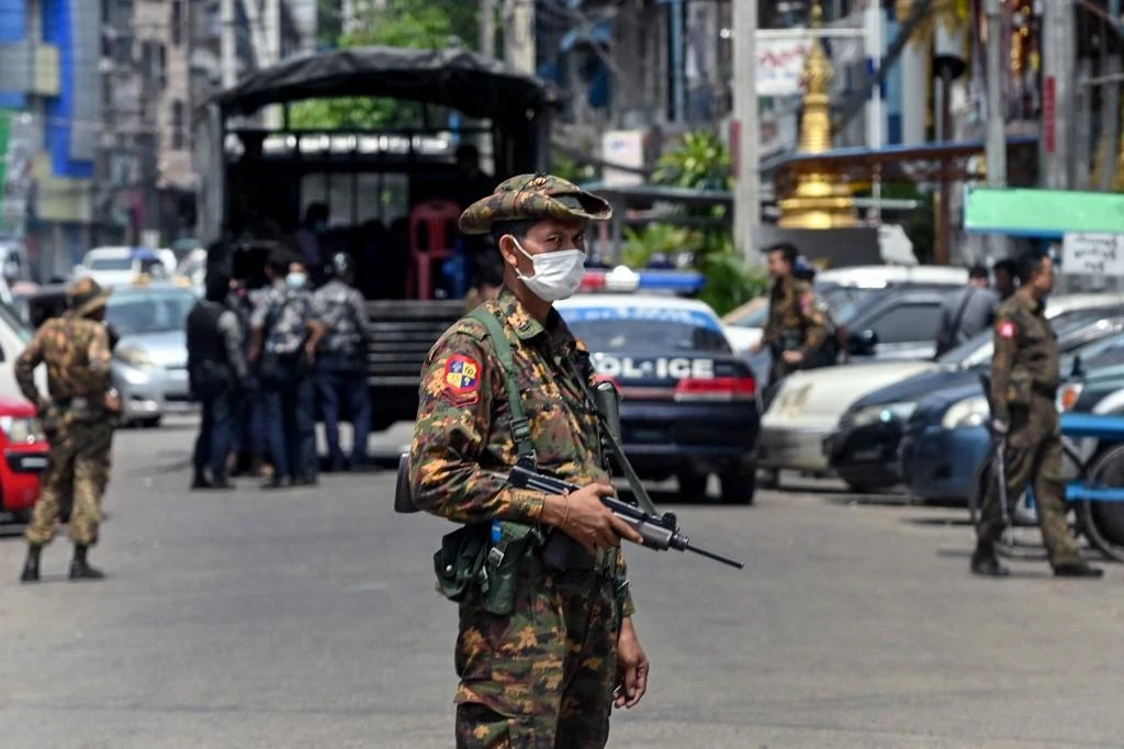 The military junta is fighting a growing number of conflicts since it seized power on Feb. 1 and overthrew elected leader Aung San Suu Kyi. (AFP)