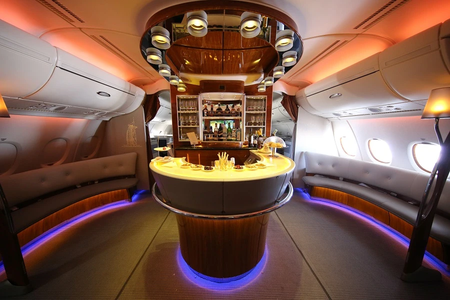 Gulf carriers including Emirates have been stung by the collapse of air travel in general and especially the decline in the premium cabin segment. (Shutterstock)