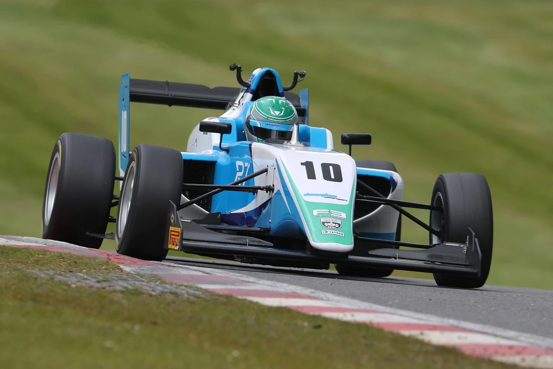 Reema Juffali during her debut race for Douglas Motorsport at Brands Hatch. (Douglas Motorsport)