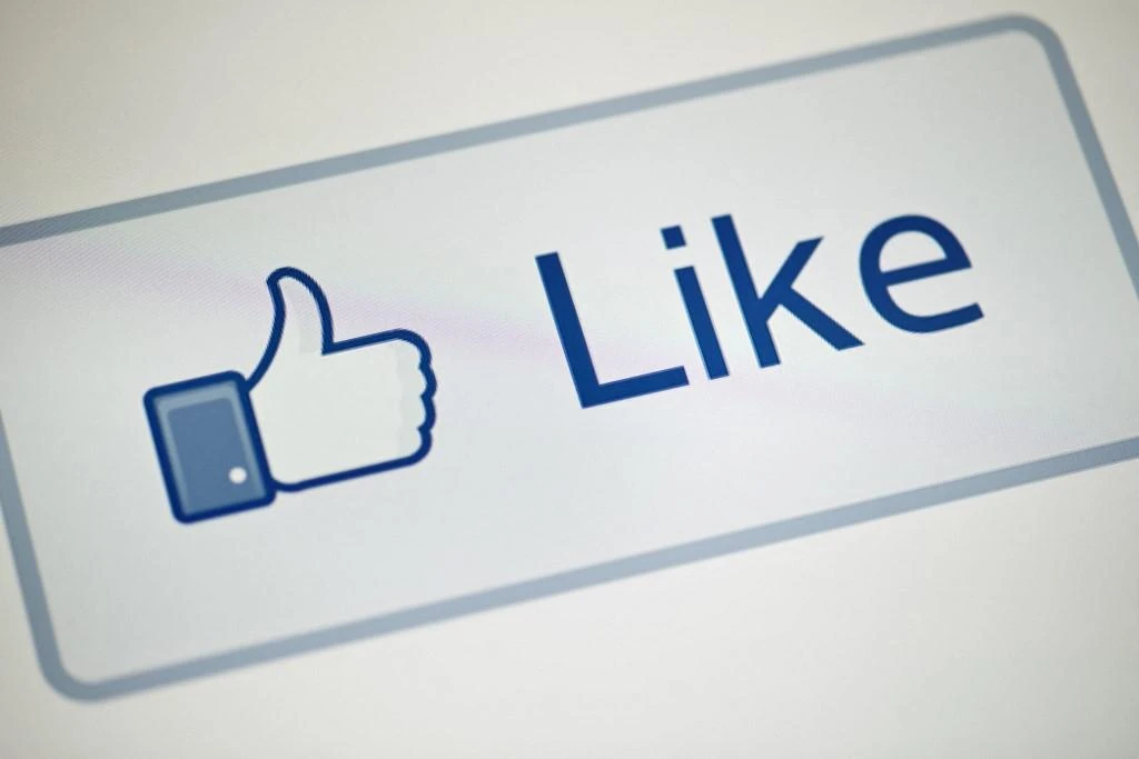 A view of Facebook's "Like" button